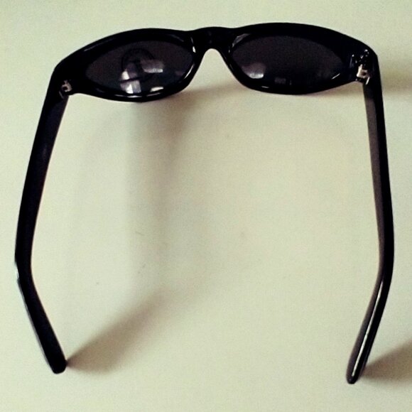 Black Cateye Sunglasses Sporty 90s Retro  - Deadstock - Picture 3 of 10